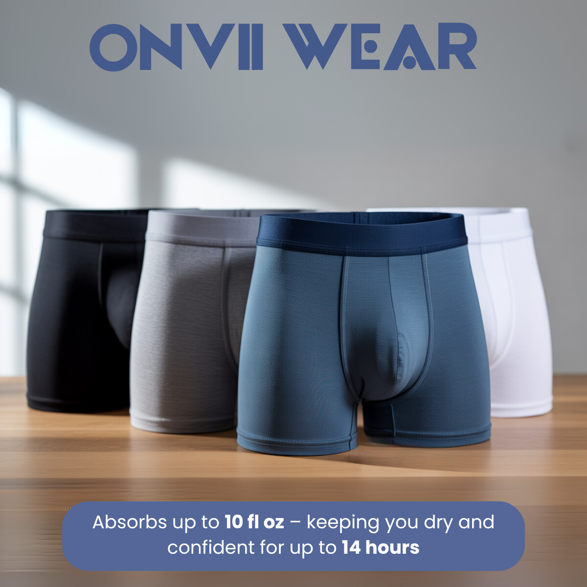ONVII Men’s Incontinence Boxer